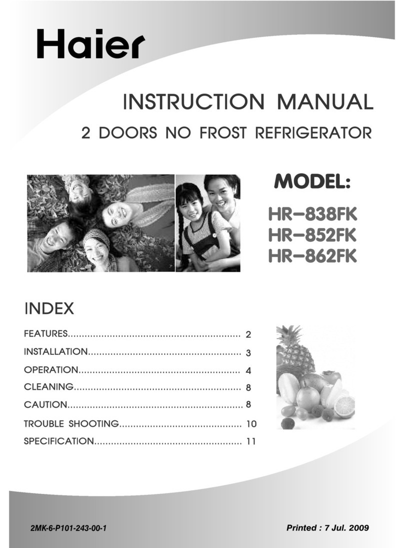 Haier HR-838FK User manual