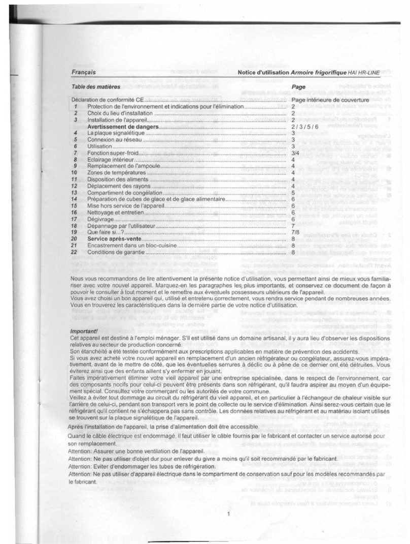Haier HR-386KAAME User manual
