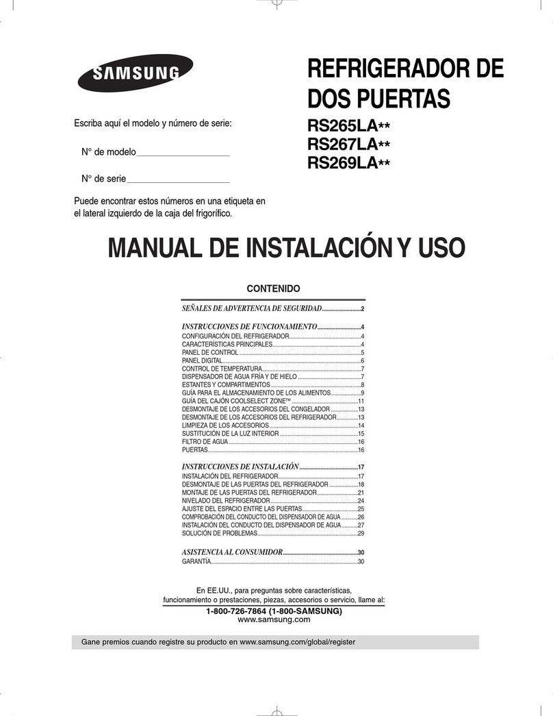 Samsung RS265LABP Guide