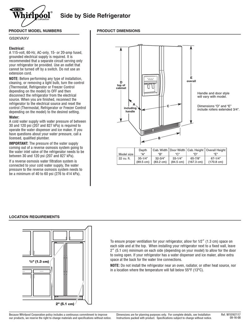 Whirlpool GS2KVAXV Parts list manual