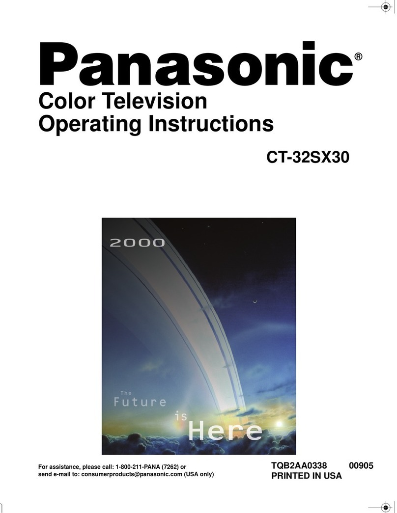 Panasonic CT32SX30E - DTV User manual