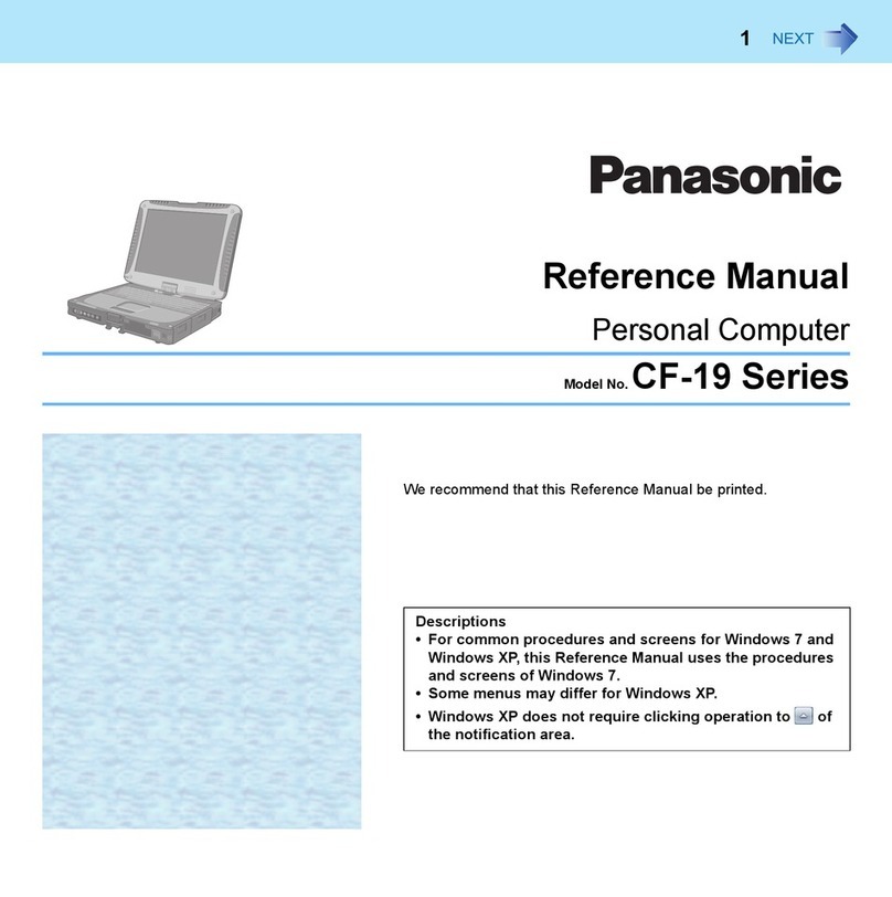 Panasonic CF-19CHGACJM - Toughbook 19 Touchscreen PC... Reference manual