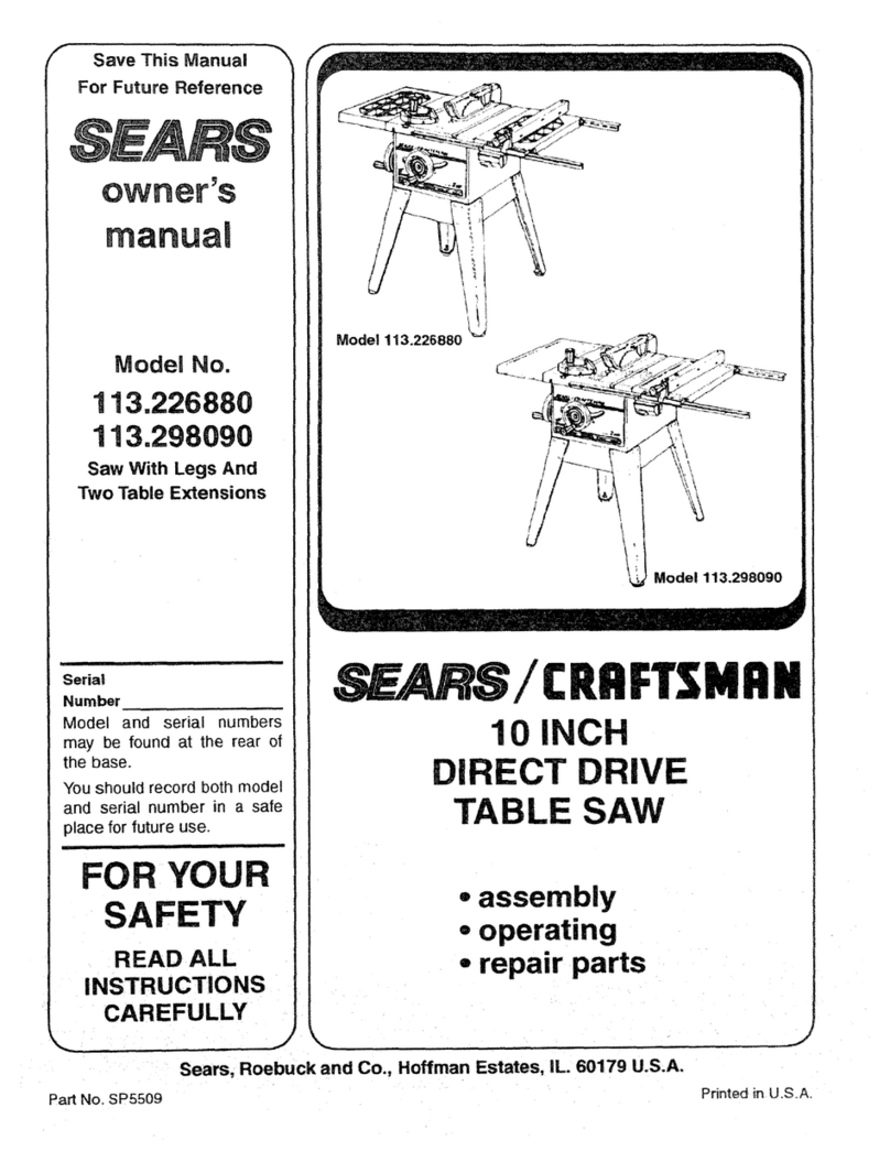 Craftsman 113.298090 owner's manual