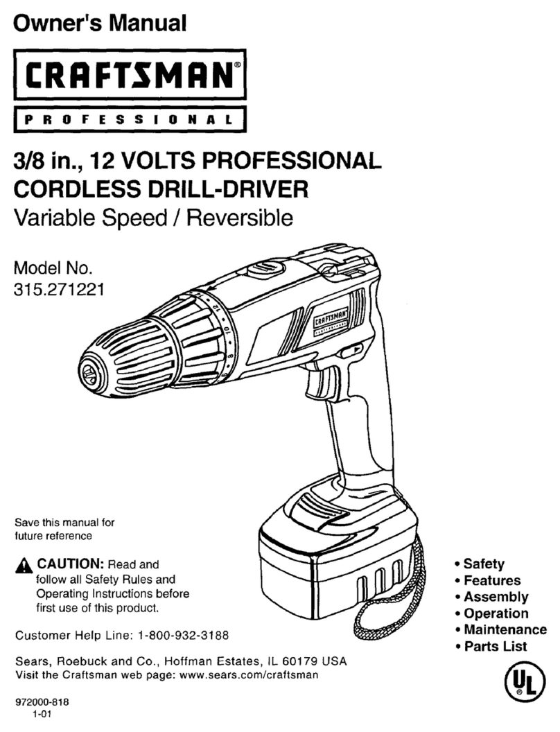 Craftsman 315.271221 User manual