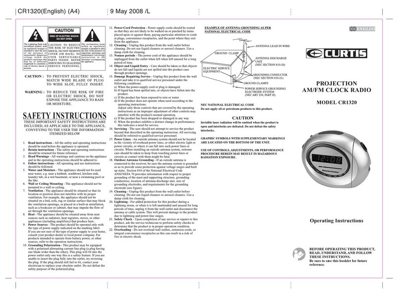 Esselte CR1320 operating instructions