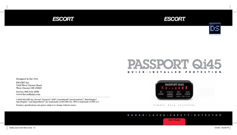 Escort PASSPORT Qi45 User manual