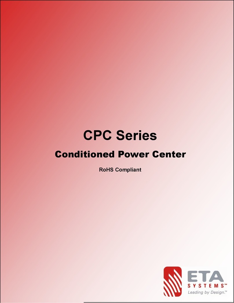 ETA Systems CPC Series user manual