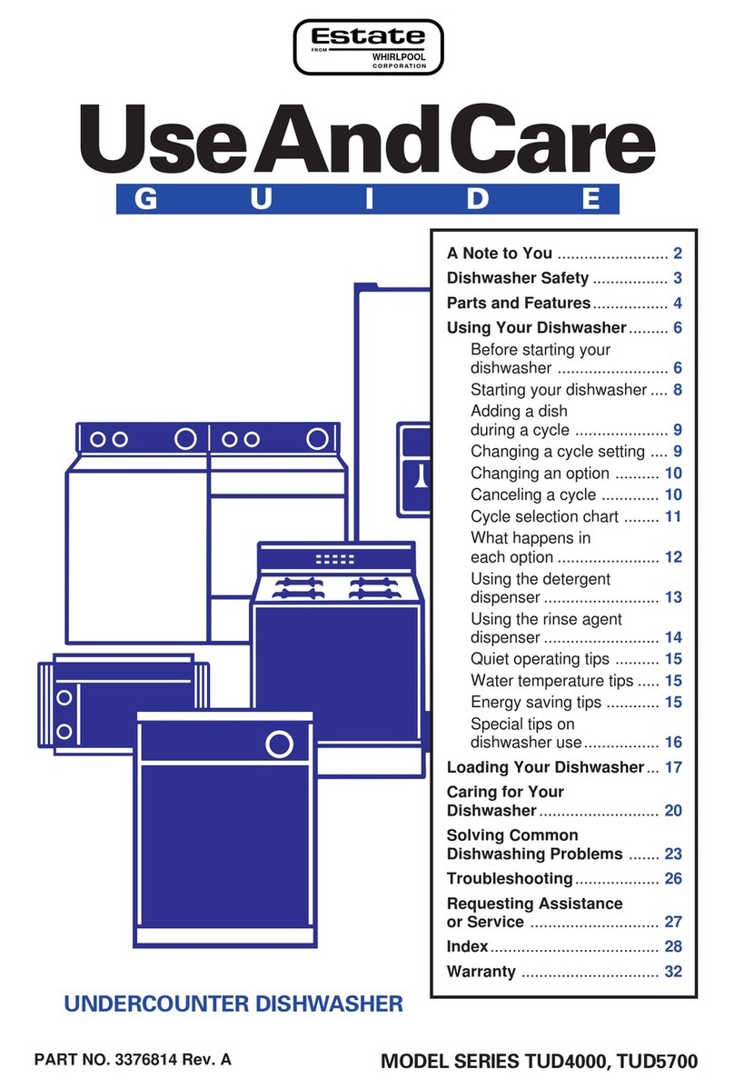 Estate TUD4000 Series Use and care guide