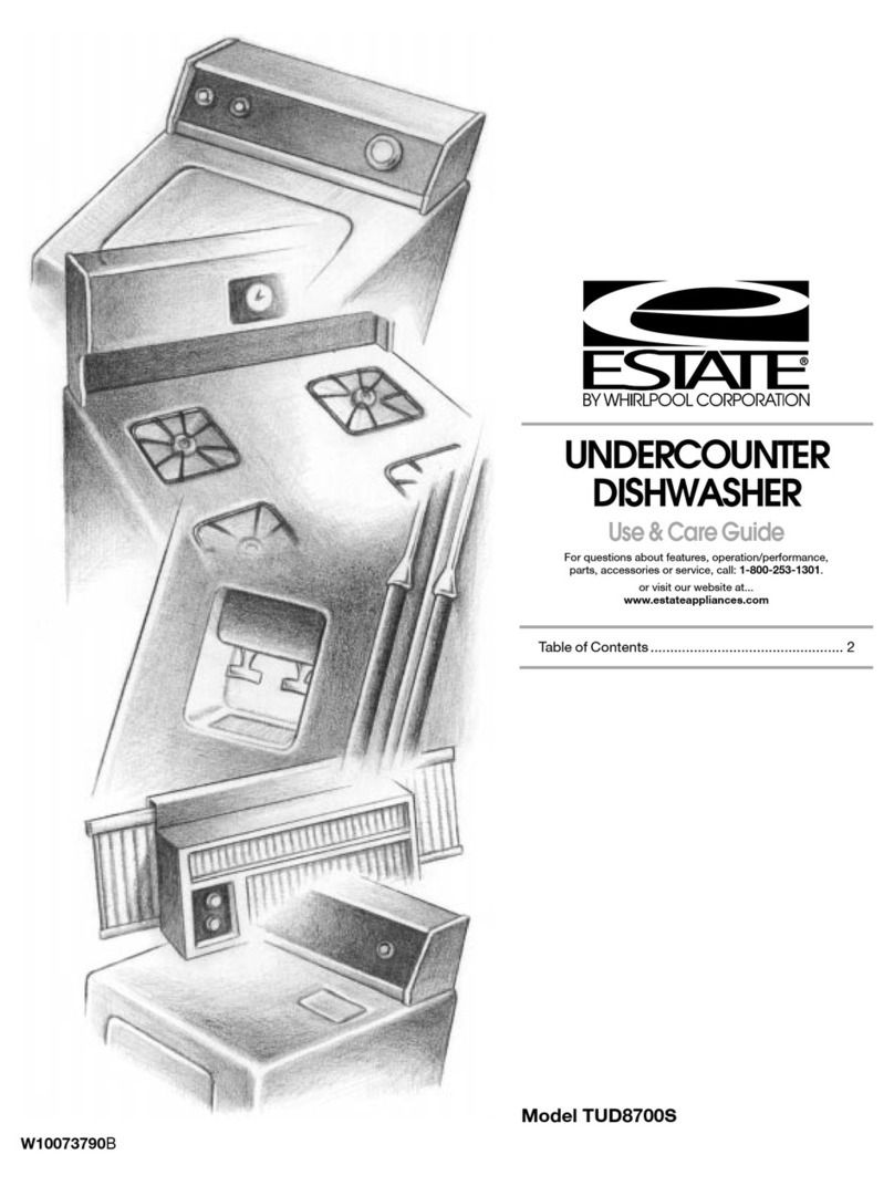 Estate TUD8700S Use & care guide