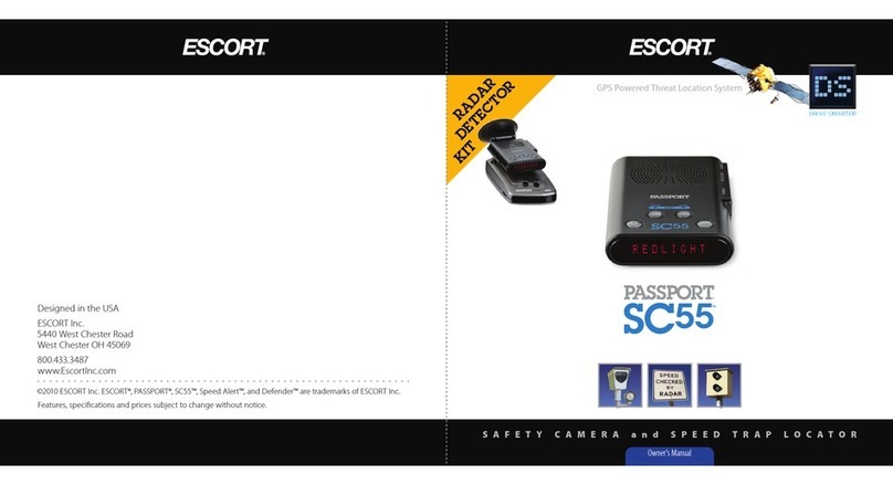 Escort PASSPORT SC55 owner's manual