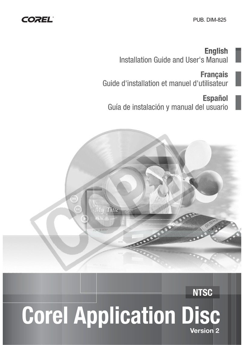Corel HG-10 Installation guide and user's manual
