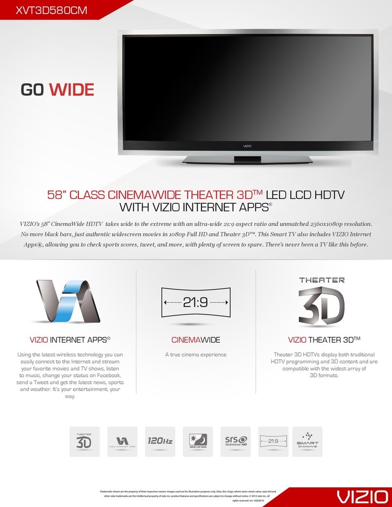 Vizio XVT3D580CM User manual