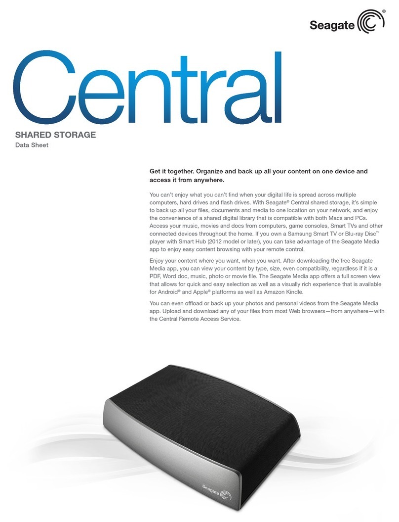 Seagate STCG2000100 User manual
