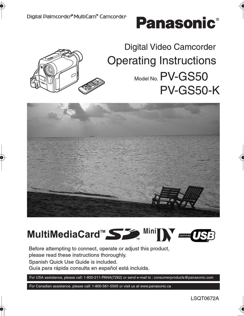 Panasonic PV-GS50S User manual Panasonic PV-GS50S User manual