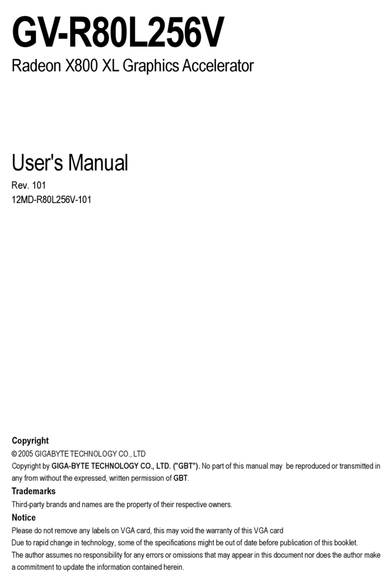Gigabyte GV-R80L256V User manual