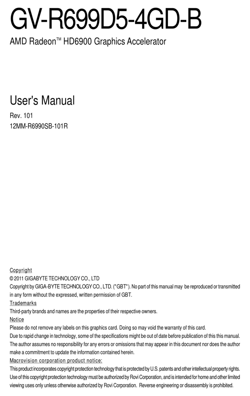 Gigabyte GV-R699D5-4GD-B user manual