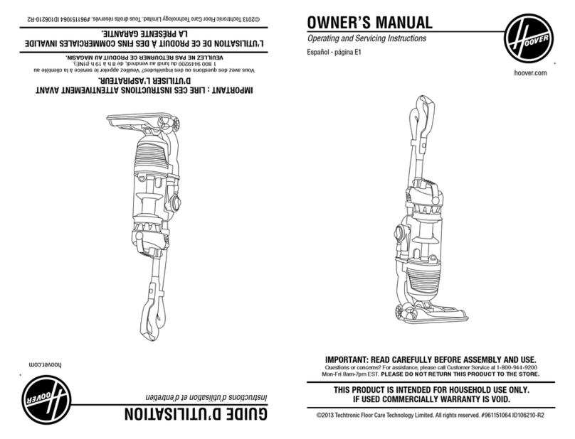 Hoover UH72450 User manual
