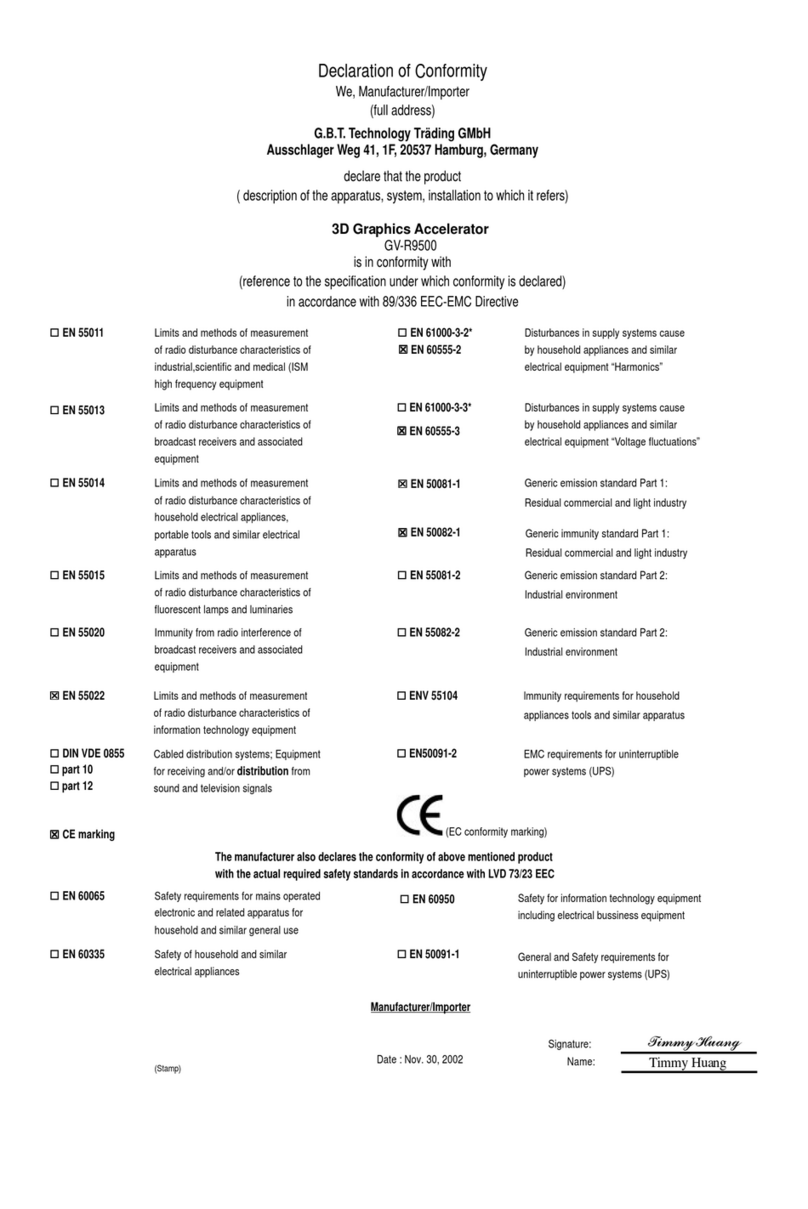 Gigabyte GV-R9500 user manual