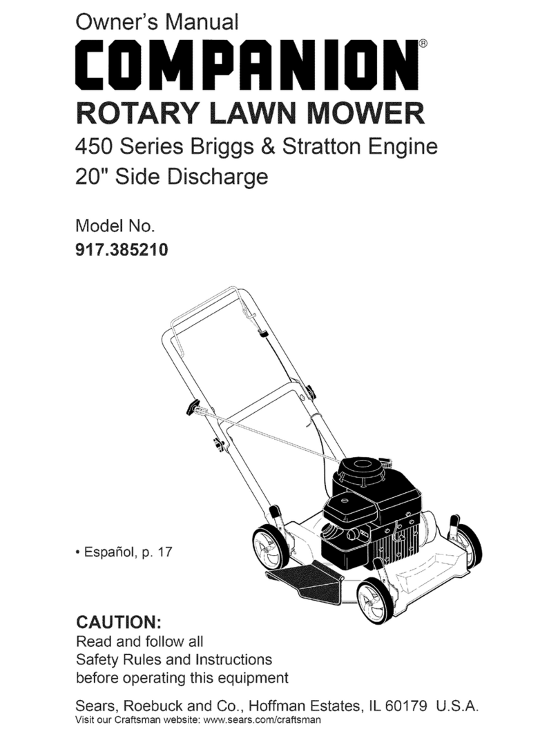 COMPANION COMPANION 917.385210 owner's manual
