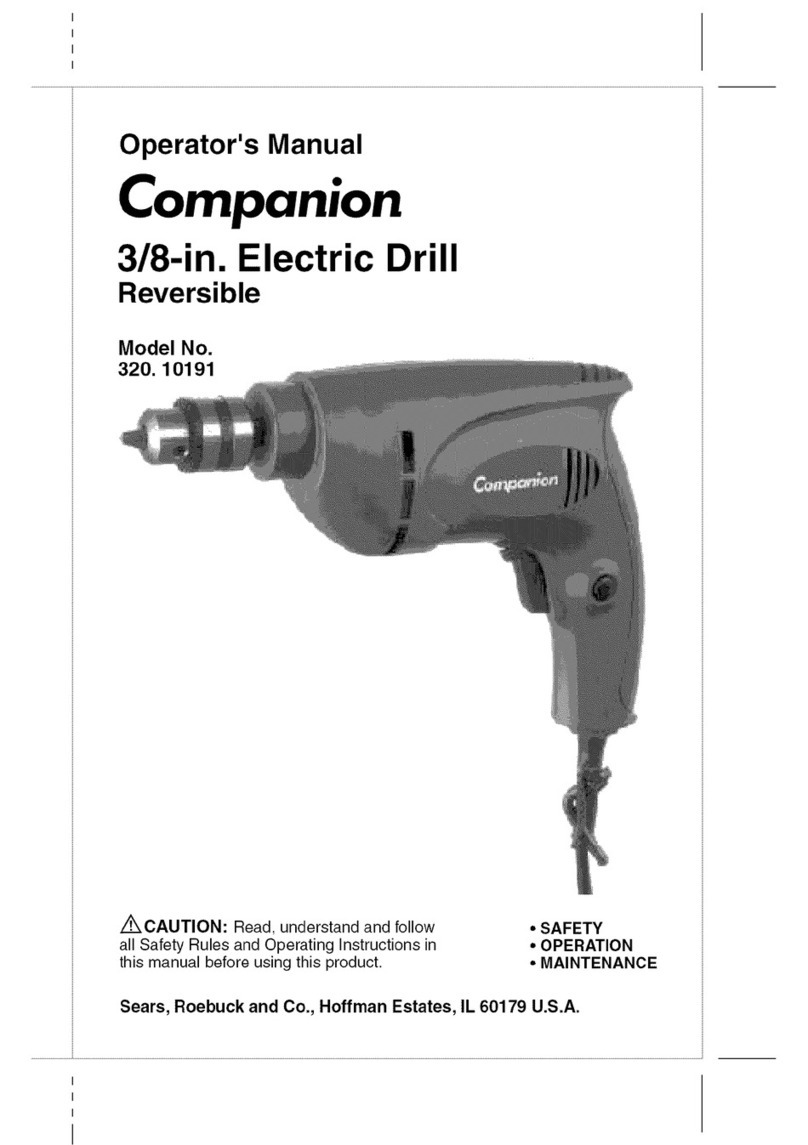 COMPANION COMPANION 320.10191 Operator's manual