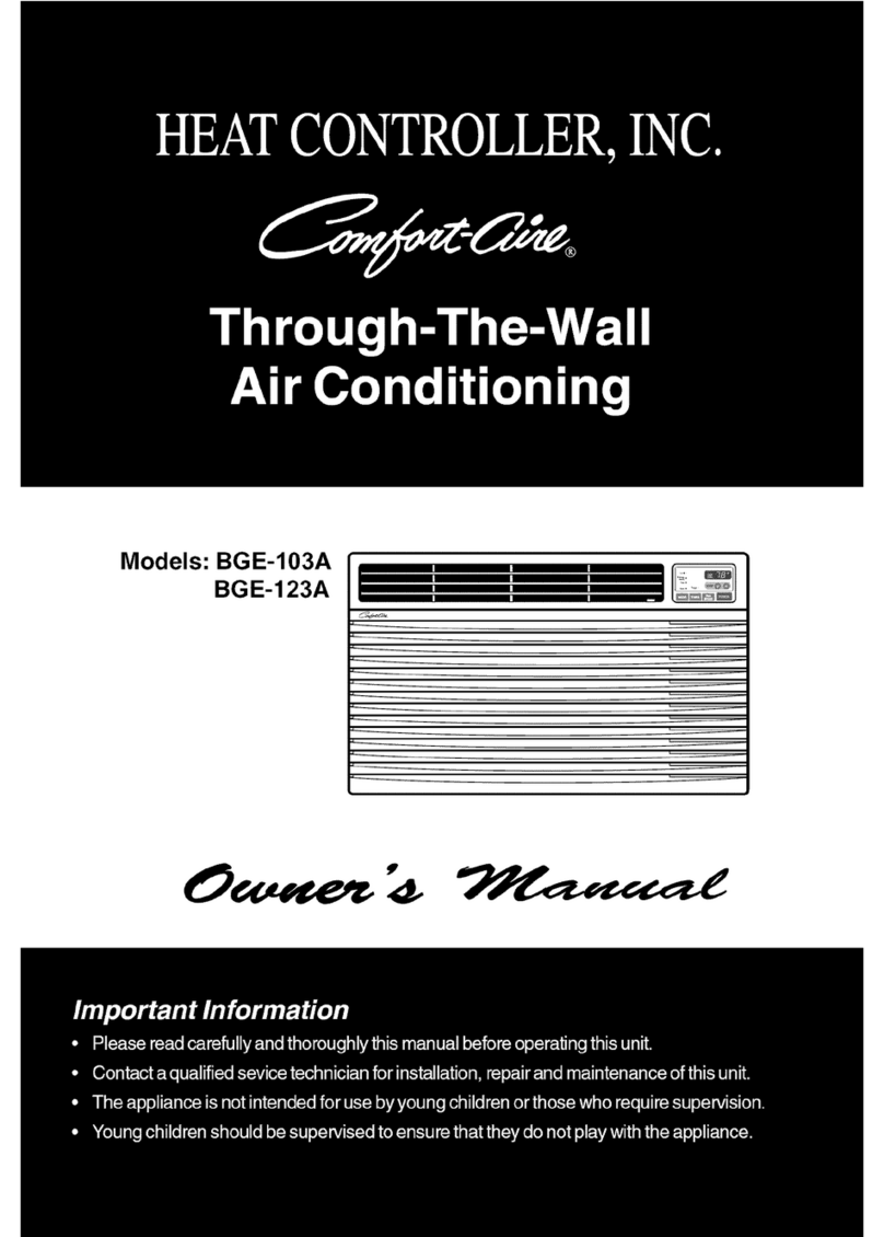 Comfortaire BGE-123A User manual