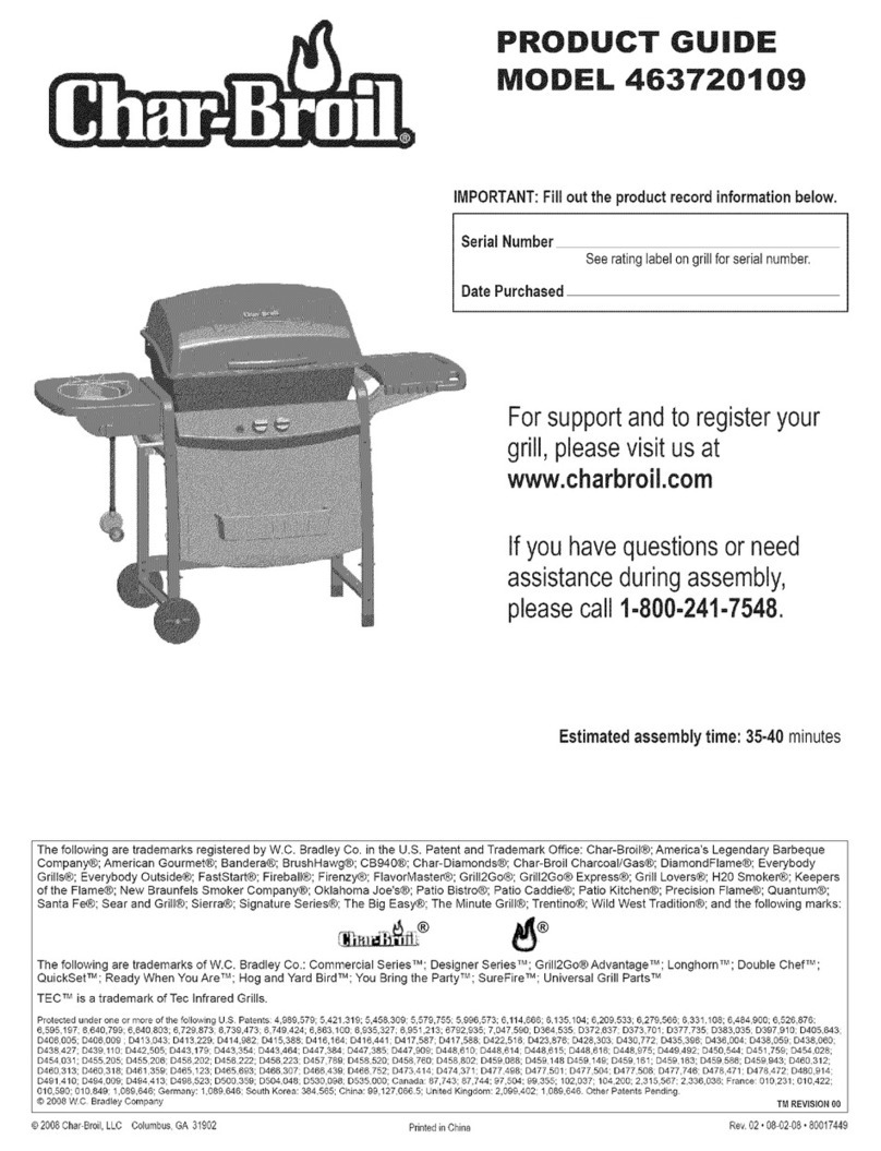 Char-Broil 463720109 Product guide