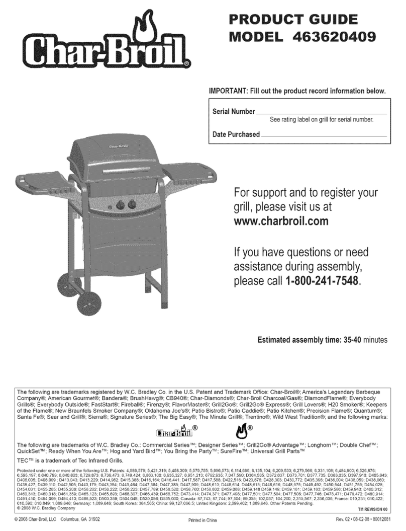 Char-Broil 463620409 User manual