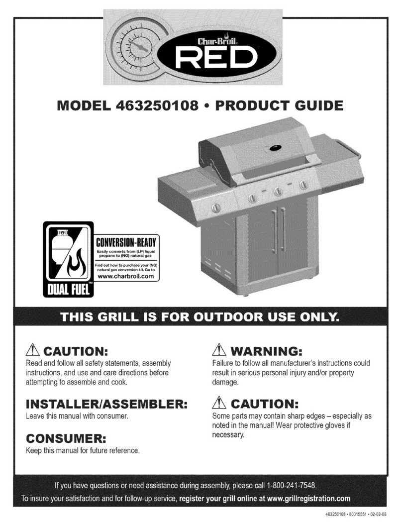 Char-Broil 463250108 Product guide