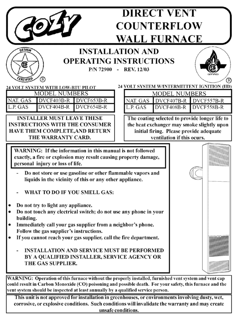 COZY DVCF407B-R and User manual