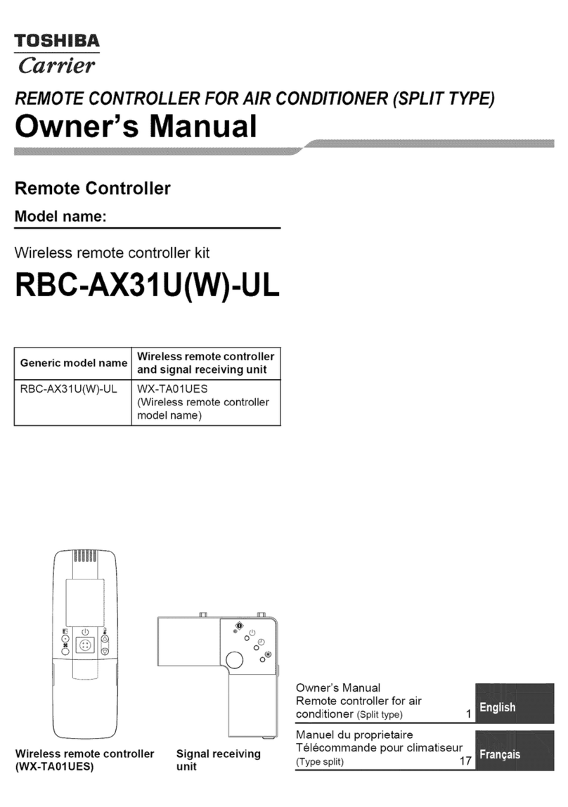 Toshiba RBC-AX31U-UL User manual Toshiba RBC-AX31U-UL User manual