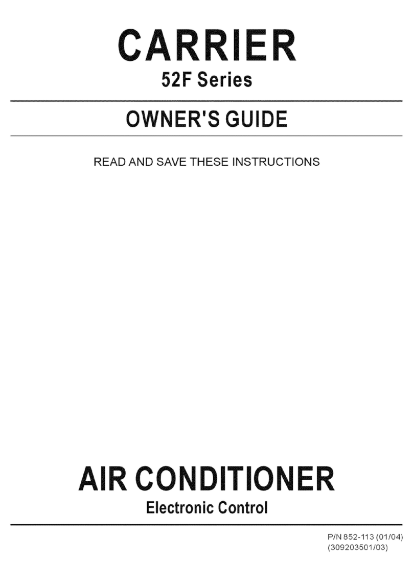 Carrier 52F Series User manual