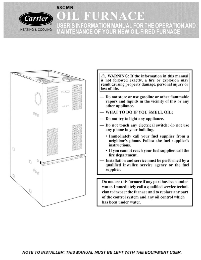 Carrier 58CMR User's information manual