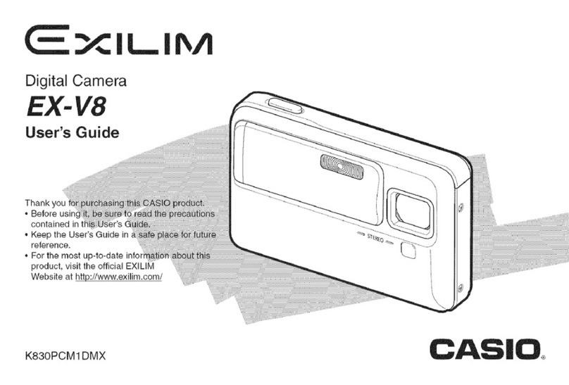 Casio EX-V8 - EXILIM Hi-Zoom Digital Camera User manual