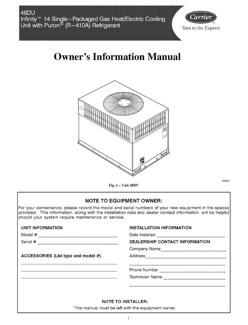 Carrier 48DU Series Instruction Manual