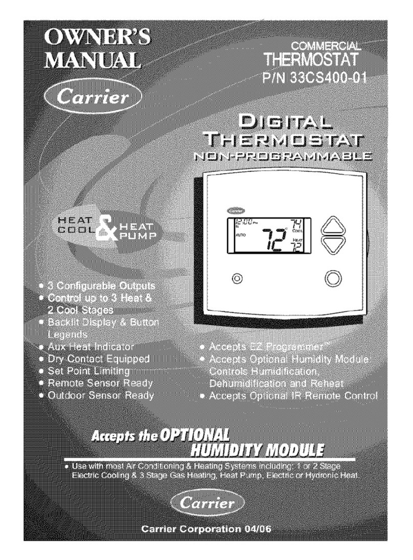 Carrier 33CS400-01 owner's manual