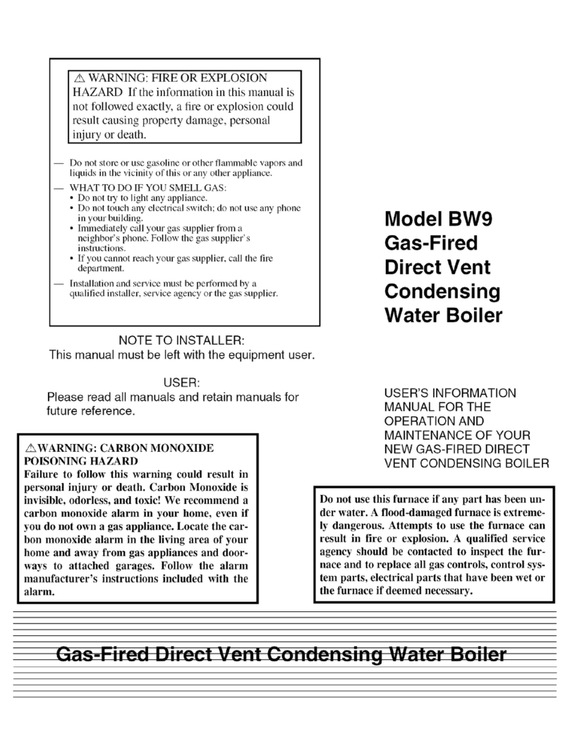 Carrier BW9 Series User's information manual