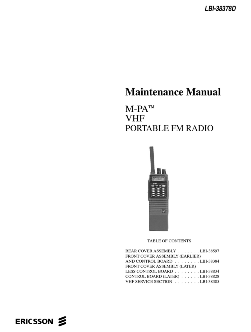 Ericsson M-PA LBI-38378D User manual