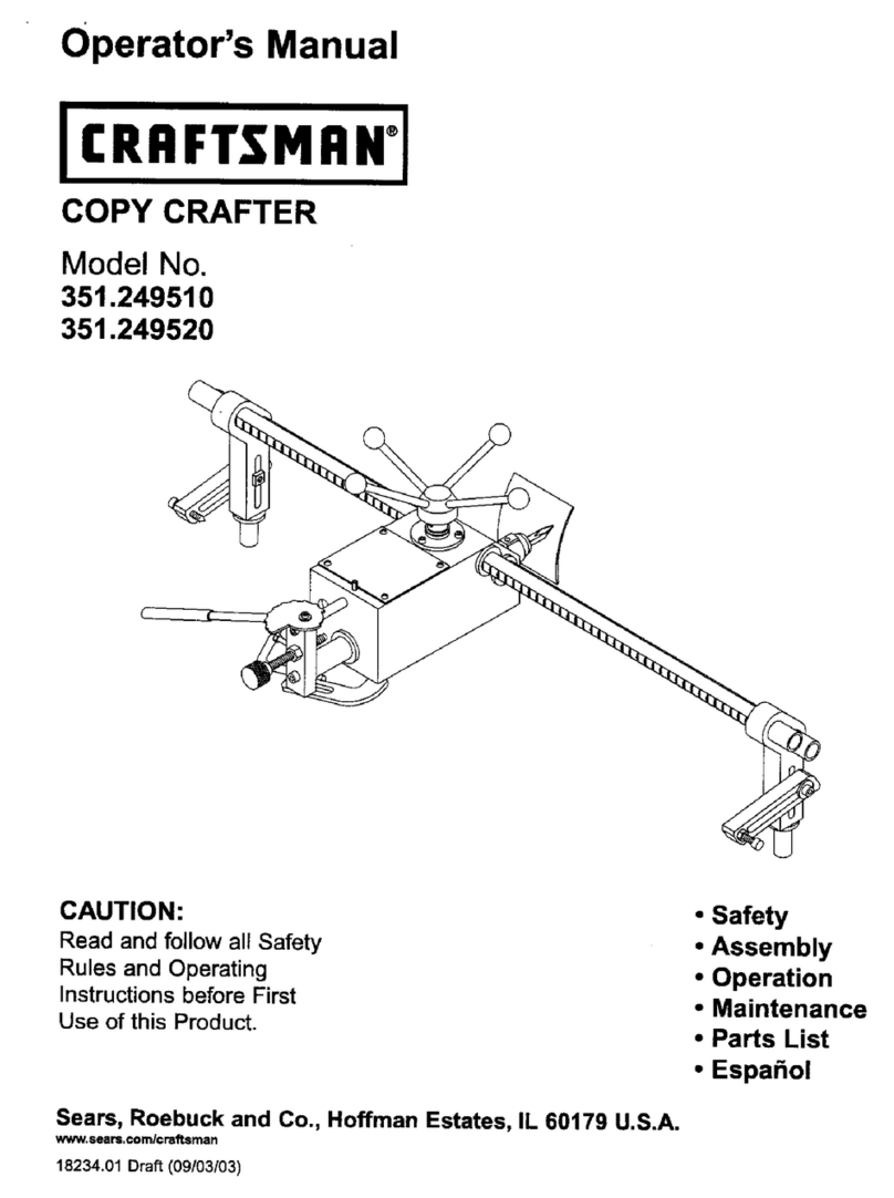 Craftsman 351.249510 User manual