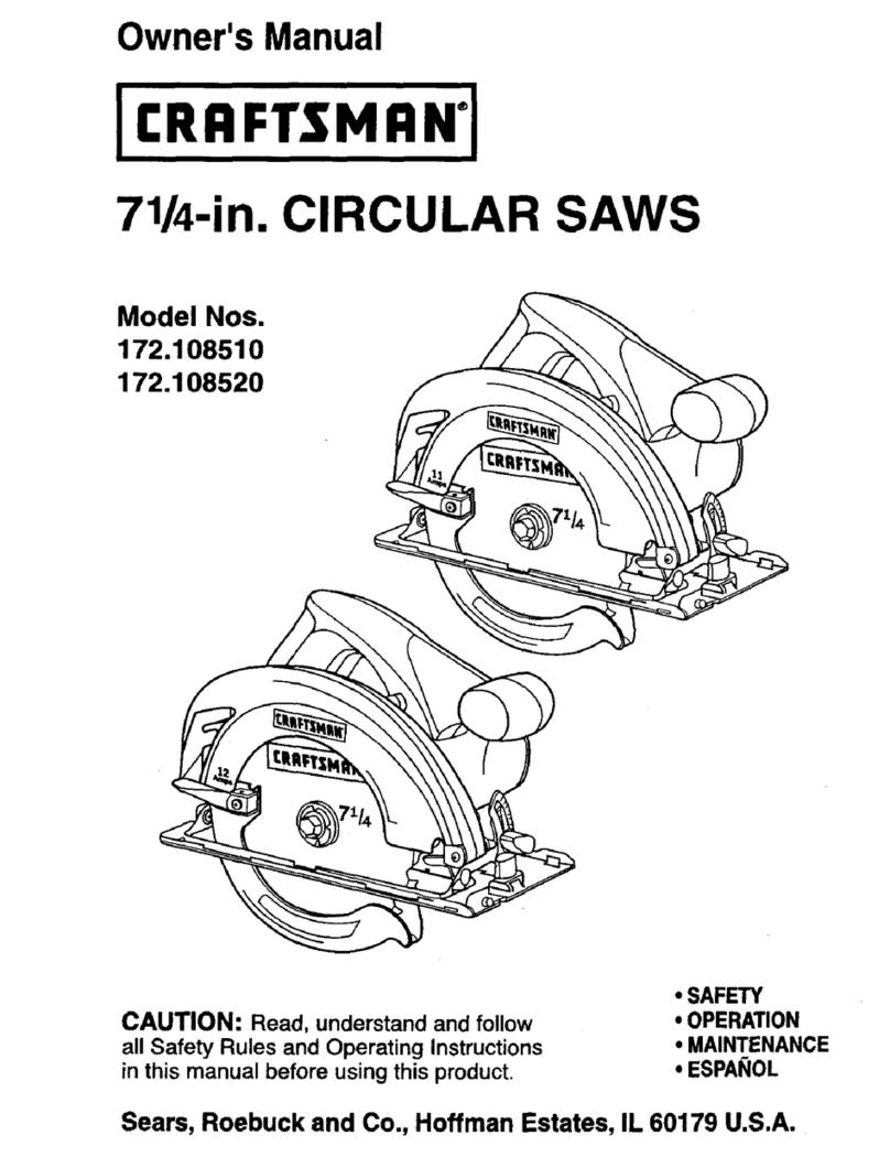 Craftsman 172.108510 User manual