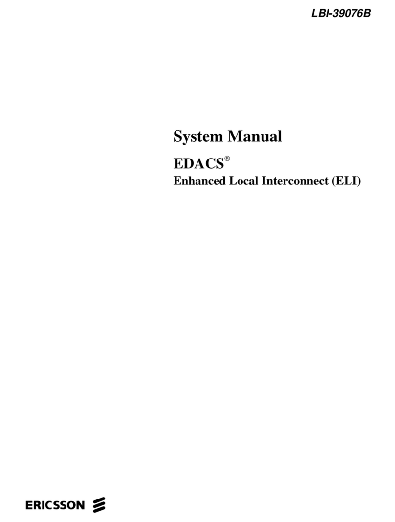 Ericsson EDACS LBI-39076B User guide