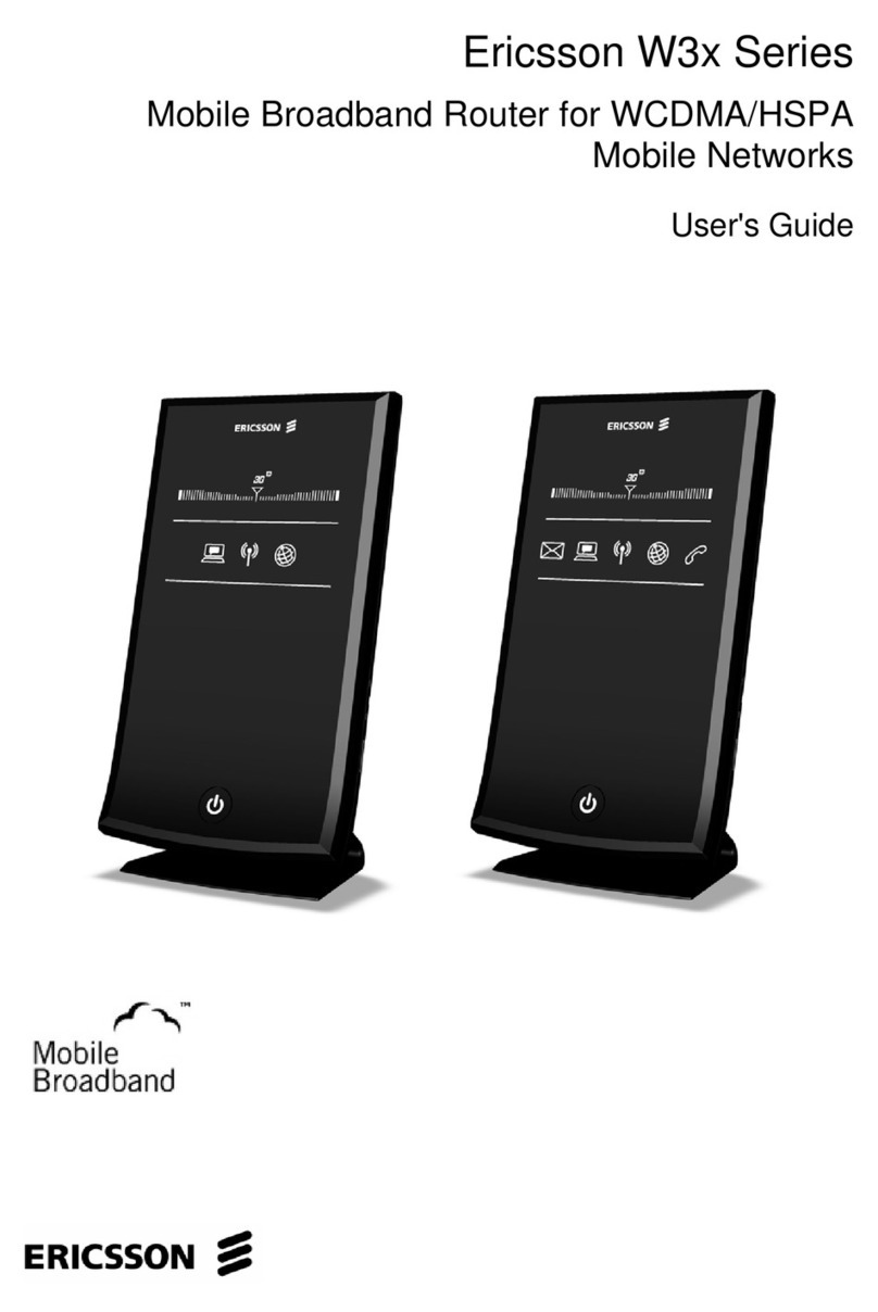Ericsson W3x Series User manual Ericsson W3x Series User manual