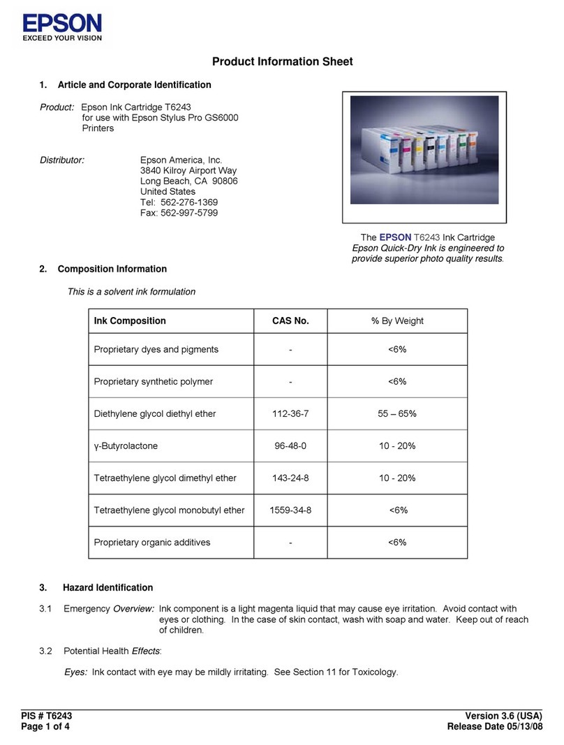 Epson T6243 Operating manual