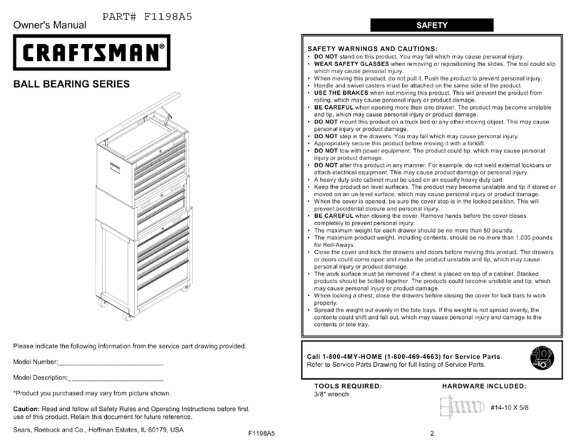 Craftsman F1198A5 User manual