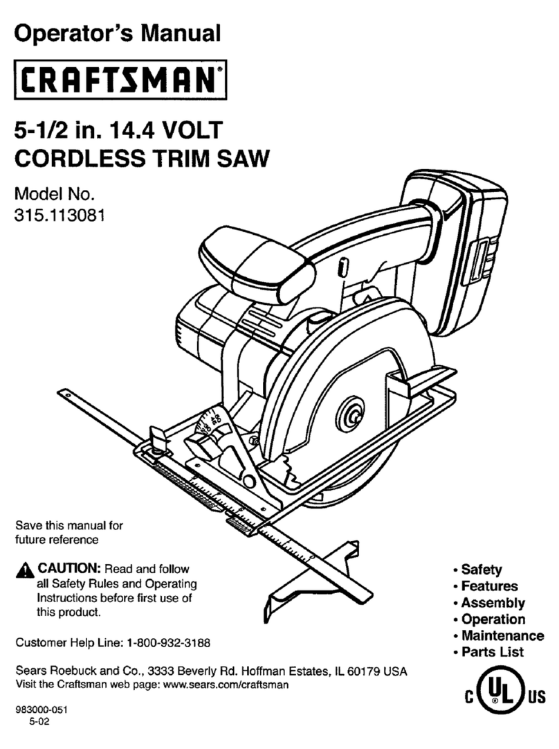 Craftsman 315.113081 Operator's manual