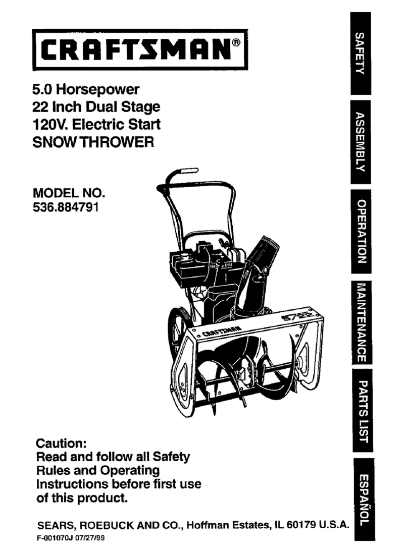 Craftsman 536.884791 User manual