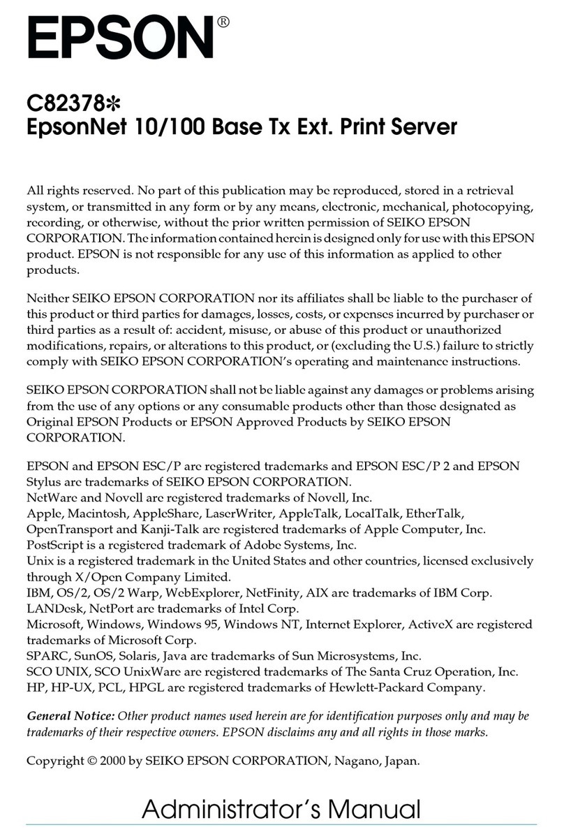 Epson C82378 Administrator's manual