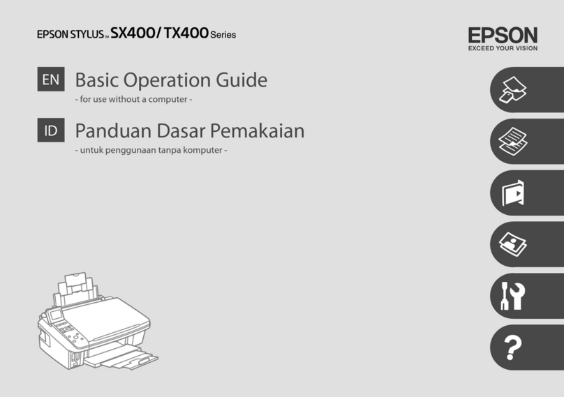 Epson Stylus TX400 Series Assembly instructions
