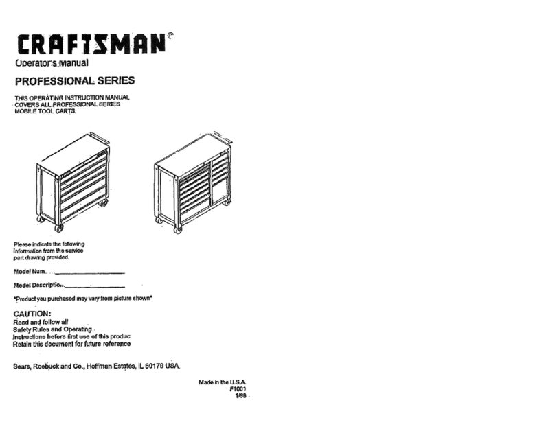 Craftsman PROFESSIONAL SERIES Operator's manual Craftsman PROFESSIONAL SERIES Operator's manual