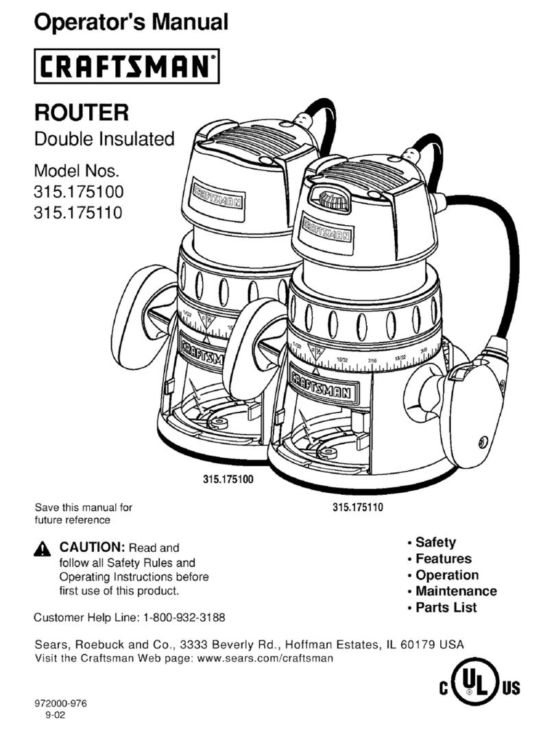 Craftsman 315.175100 User manual Craftsman 315.175100 User manual
