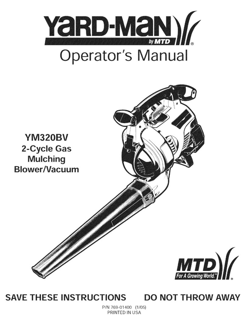 Yard-Man YM320BV Operator's manual